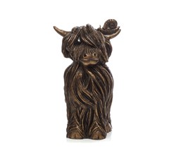 Finlay McMoo by Jennifer Hogwood - Cold Cast Bronze sized 4x7 inches. Available from Whitewall Galleries